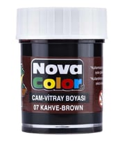 NOVA COLOR KAHVE 30 CC ŞİŞE SU BAZLI CAM BOYASI