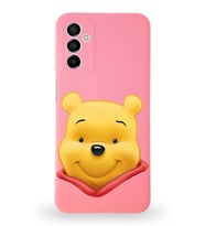 Samsung Galaxy A04s Uyumlu Lansman Kılıf Altı Kapalı İçi Kadife  Winnie-B Tasarımlı  Kapak (Şeffaf)