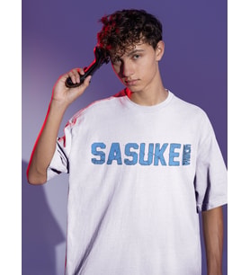 Sasuke Uchiha Naruto Sırt Baskılı Unisex Oversize Anime Tişört