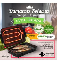 Avrasya grill Borulu Elektrikli Izgara GRP200 (Fabrikadan Halka)