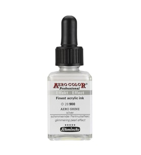 Schmincke Aero Color Akrilik Mürekkep 28 ml 900 Aero Shine Silver