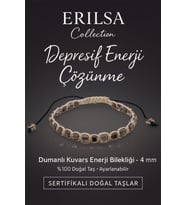 Sertifikalı Depresif Enerji Çözünme Bilekliği – Dumanlı Kuvars Doğal Taş 4 mm Ayarlanabilir (Çok Renkli)