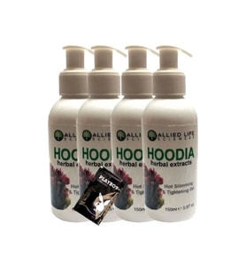 Süper Allied Life Sciences Hoodia Herbal Extracts Hot Slimming & Tightening Gel 150 ml x 4 Ad.+ Jel
