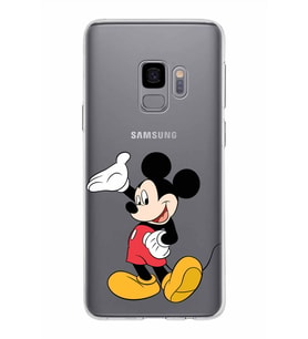 Samsung Galaxy S9 Kapak Mickey Mouse Tasarımlı Şeffaf Silikon Kılıf