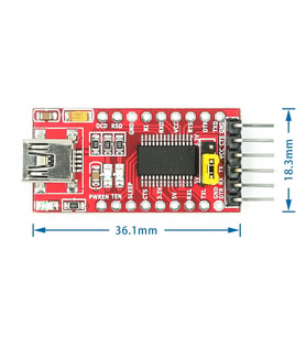 FT232RL USB to RS232 TTL UART Çevirici Modül Seri Port Haberleşme Arduino Mcu