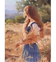 Hasat Zamanı Sayılarla Boyama Seti 40x 50 cm (Tuvale Gerili)