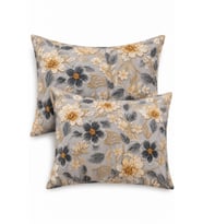Pamuklu 5D Kapaklı Yastık Kılıfı 2 Adet 50 x 70 cm Floral