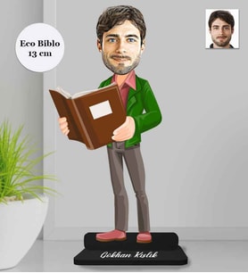 Kişiye Özel Öğretmen Erkek Ahşap Eco Biblo -8