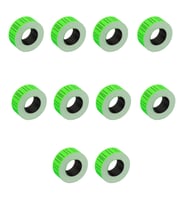 Motex Tanex Makine Etiketi Kraft Fiyatlandırma Numaralandırma Bant-12x21 mm -800'lü - Yeşil- 10 Adet