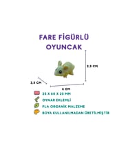 Farecik Figür - 3D Sevimli Mini Hayvan Oyuncak
