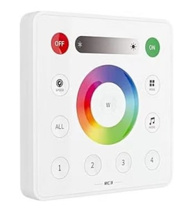 5V - 24V RC3 RGB ve RGBW Duvar Paneli 4 Bölge Dimmer Kontrol Uzaktan Kumanda