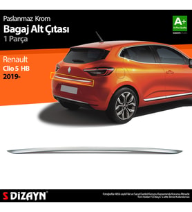 Renault Clio 5 Krom Bagaj Alt Çıtası 2019 Üzeri