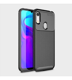 Huawei Y6S 2019 Kılıf Esnek Soft Karbon Tasarım Legion Serisi (Siyah)