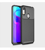 Huawei Y6S 2019 Kılıf Esnek Soft Karbon Tasarım Legion Serisi (Siyah)