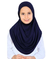 Kız Çocuk Hazır Başörtüsü Pratik Penye Şal Tesettür Giyim