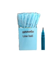 Mynote Line Ball 50'li PP Kutu Pastel Mavi