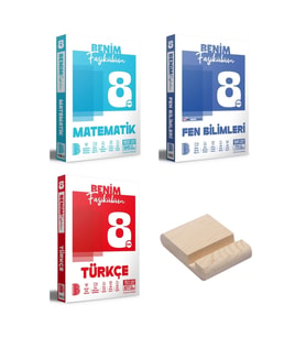 LGS 8. Sınıf Matematik Fen Bilimleri ve Türkçe Benim Fasikülüm 3lü Set + Telefon Standı