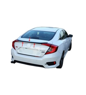 Honda Civic Uyumlu 10 Spoiler Bagaj Gt Md:2 Fiber 2016 Ve Sonrası