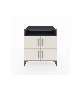Kronos Şifonyer 4 Raflı 4 Kapaklı 88x59x96 Antrasit-Aytaşı