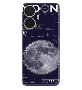 Realme C55 Kılıf Resimli Desenli Baskılı Silikon Moon info 1424