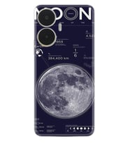 Realme C55 Kılıf Resimli Desenli Baskılı Silikon Moon info 1424