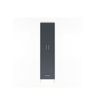 Hyperion Dolap 6 Raflı Tek Çekmeceli 2 Kapaklı 60x44x243 Aytaşı-Antrasit