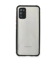 Samsung Galaxy A02s Kılıf Miami Şeffaf Silikon - Siyah