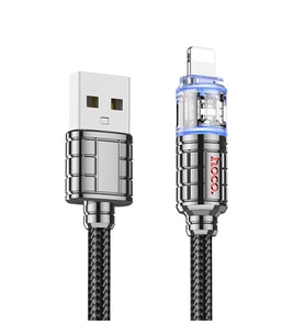 Northcity HOCO U122 Kristal Uç 2.4A USB to iPhone Lightning Hızlı Data ve Şarj Kablosu-(5775)