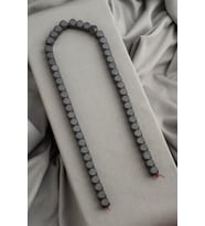 Hematit Doğal Taş Mat Gri Küp Faset Kesim 10mm Dizi [AA]