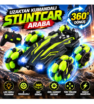 Uzaktan Kumandalı Işıklı Stuntcar Araba KT905A 360° Hareketli 6 Tekerlekli LED Işıklı RC Araba