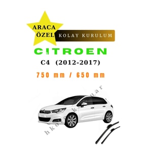 Citroen C4  (2012-2017) Araca Özel Silecek Ön İki