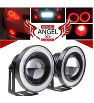 Angel Sis Farı 89MM Kırmızı Üniversal  Mercekli Sis