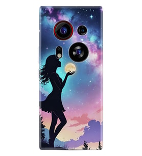Phantom X2 Pro Kılıf Boutique Baskılı Resimli Woman in Moon Pcode -005