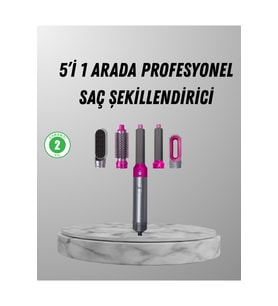 5’i 1 Arada Saç Şekillendirici Set Kuaför Düzeyinde Performans ve Ergonomik Ta - HPSBYI6487-7