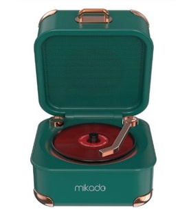 Mikado MD-62BT 5W 1200mAh Yeşil TF Kart + Bluetooth Destekli Klasik Retro Müzik Kutusu