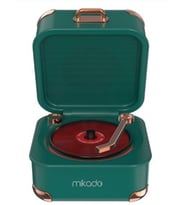 Mikado MD-62BT 5W 1200mAh Yeşil TF Kart + Bluetooth Destekli Klasik Retro Müzik Kutusu