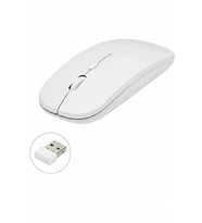 Kablosuz Mouse Fare Şarjlı Bluetooth Wireless Çift Modlu Sessiz