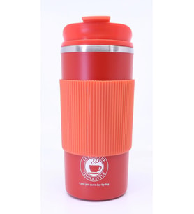 Çift Katmanlı Paslanmaz Çelik Sızdırmaz Termos Bardak 500 Ml Kupa - Turuncu