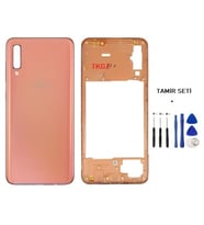Samsung Galaxy A70 - SM-A705F FULL Kasa Arka Kapak Takım TURUNCU - TAMİR SETİ