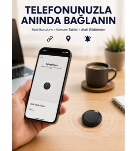 AirTag Akıllı Eşya Takip Cihazı İOS ve Android Uyumlu Uzun Pil Ömürlü