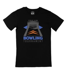 Bowling Turnuvası Siyah Tişört