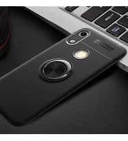 Huawei Honor 8A Kılıf Yüzüklü Magnetli Ravel Case (Siyah)