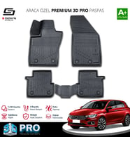 S-Dizayn Fiat Egea HB 3D Pro Havuzlu Paspas 2015 Üzeri A+ Kalite