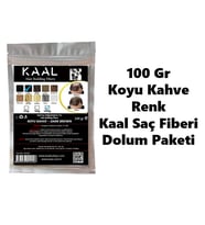 KAAL TOPPİK 100 GR KOYU KAHVE ( DARK BROWN ) TOPİK SAÇ TOZU SAÇ FİBERİ KERATİN