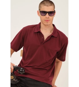 T0063 DEWBERRY ERKEK T-SHIRT-BORDO