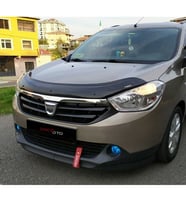 Dacia Lodgy 2012 - 2020  Ön Kaput Koruyucu Rüzgarlığı Piano Black 3.2 mm Kalın Plastik
