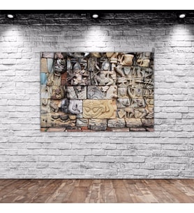 BK Home Duvar Oyma Tasarımlı Kanvas Tablo 70x100cm-4