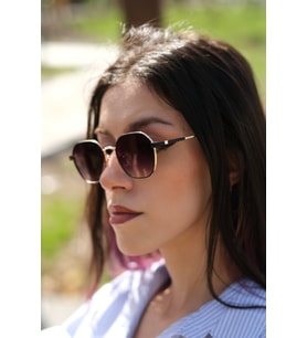 ESRADA LIAM PURPLE-GOLD UNISEX GÜNEŞ GÖZLÜĞÜ 53-19-142