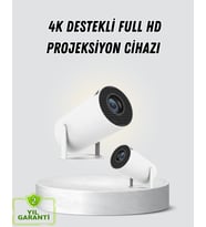 Full Destekli Akıllı Projeksiyon – 130 Inç Ekran, Uzun Ömürlü Ampul Çoklu Giriş