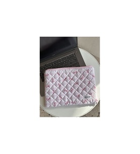 Batekso Pembe Pötikare Kurdele Desenli Laptop - Tablet Çantası 13-14 Inç